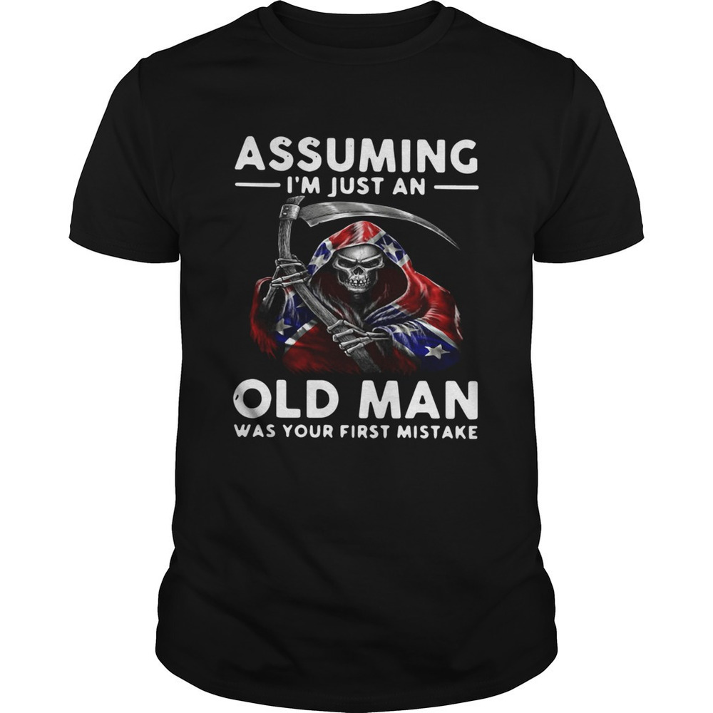 Rebel Flag Beach Towel Grim Reaper Assuming Im Just An Old Man Was Your